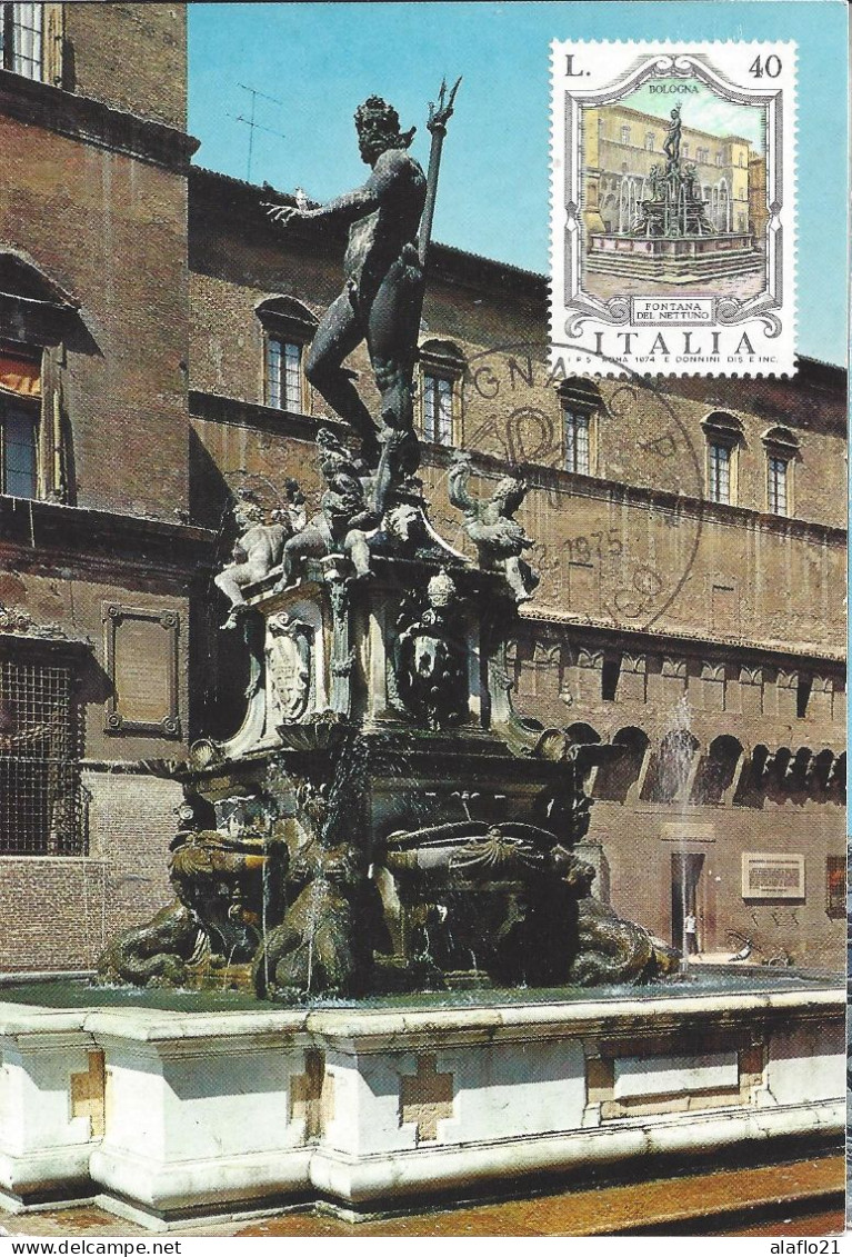 ITALIE - CARTE MAXIMUM - Yvert N° 1199 - FONTAINE De BOLOGNE - Cartoline Maximum