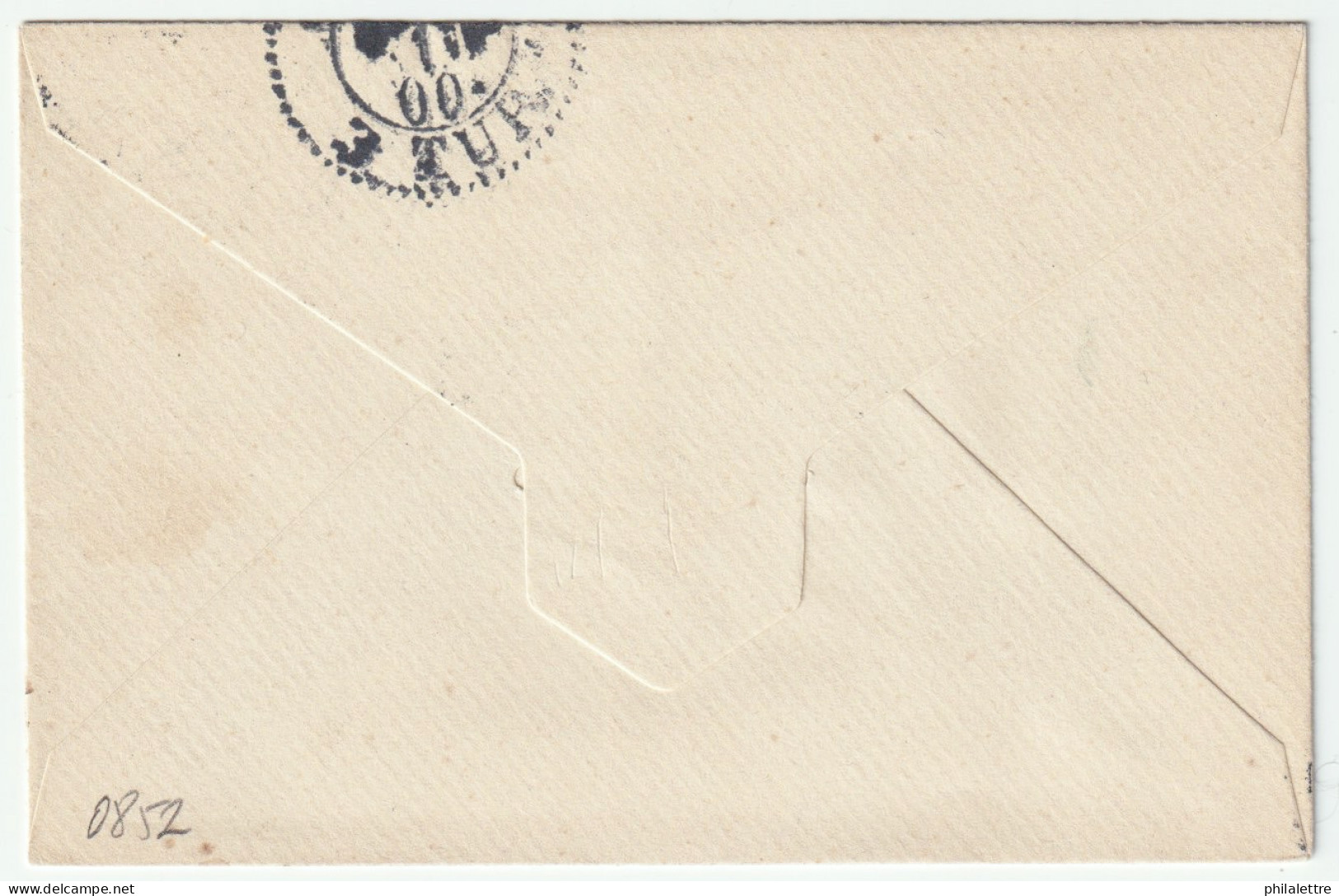 SUÈDE / SWEDEN - 1900 Pair Mi.50 1 Öre (1892 Numeral Issue) On 2 Öre Postal Envelope From HUDIKSVALL  To GEFLE - Cartas & Documentos