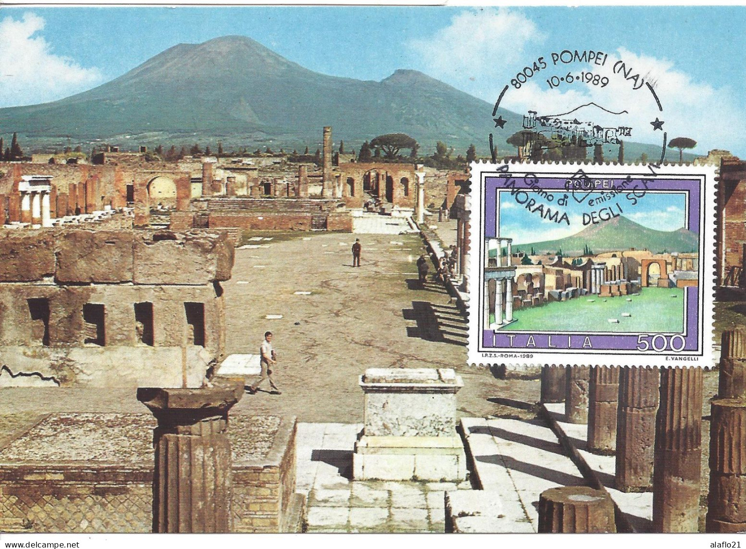 ITALIE - CARTE MAXIMUM - Yvert N° 1818 - VUE De POMPEI - Maximum Cards