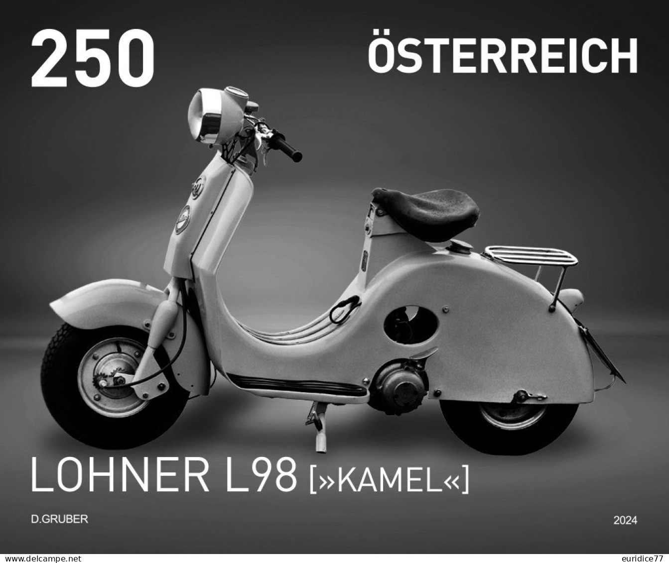 Austria 2024 - Lohner L98 Camel Black Print Mnh** - Ensayos & Reimpresiones