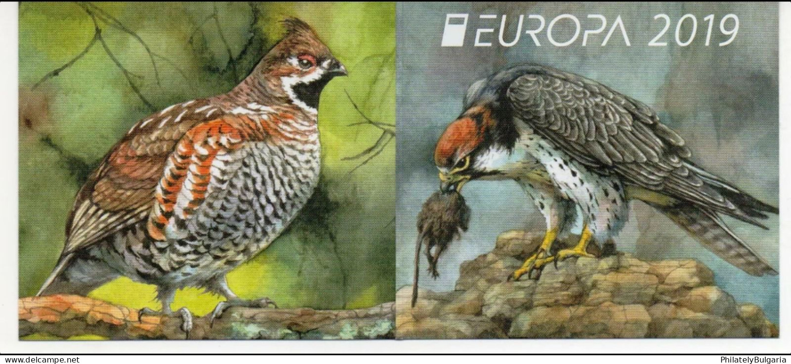 Bulgaria 2019 - Europa Cept - Protected Birds – Booklet Of Four Sets MNH - Ungebraucht