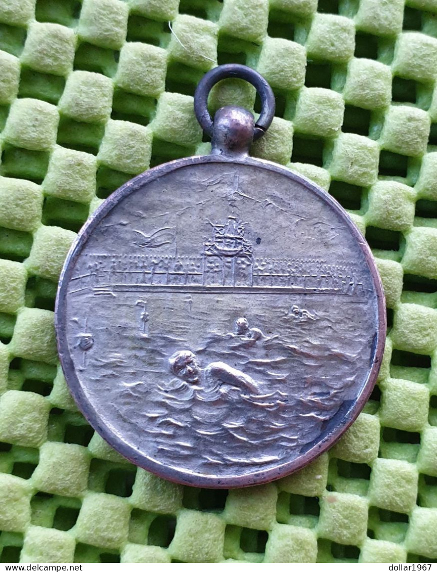 Medaille - 2e. Prijs De Eems 1936 , Rivier In Groningen. -  Original Foto  !!   Medallion Dutch - Other & Unclassified