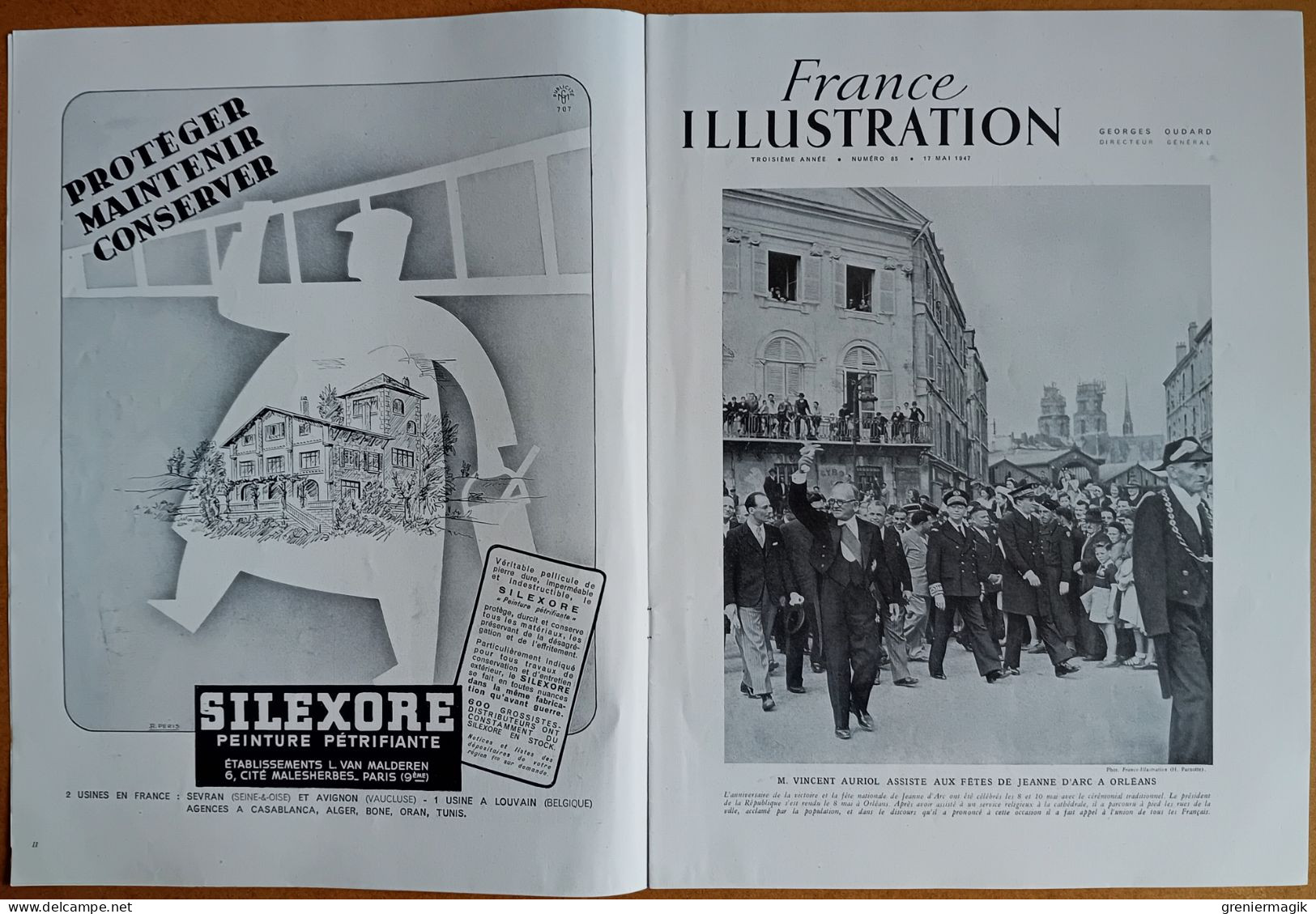 France Illustration N°85 17/05/1947 Churchill/Viet-minh Tonkin/Remaniement Ministériel/Rideau De Fer Berlin/Beauvais - General Issues