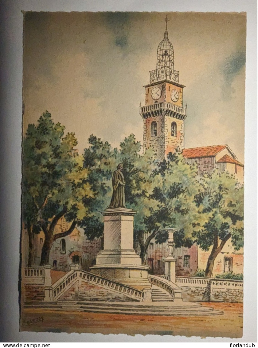 CPSM BARRE DAYEZ 2331 B - Illustrateur Barday  - Digne - La Statue Gassendi Et Tour De L'horloge - Barday