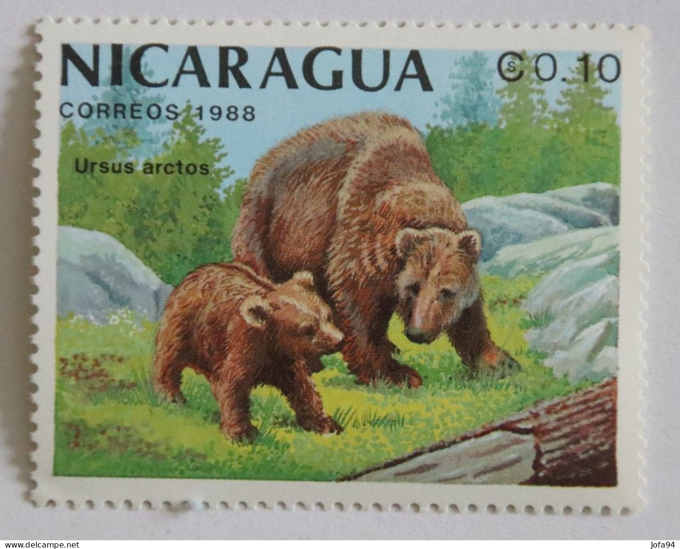 NICARAGUA 1988 Ours Brub Ursus Arctos Neuf - Nicaragua