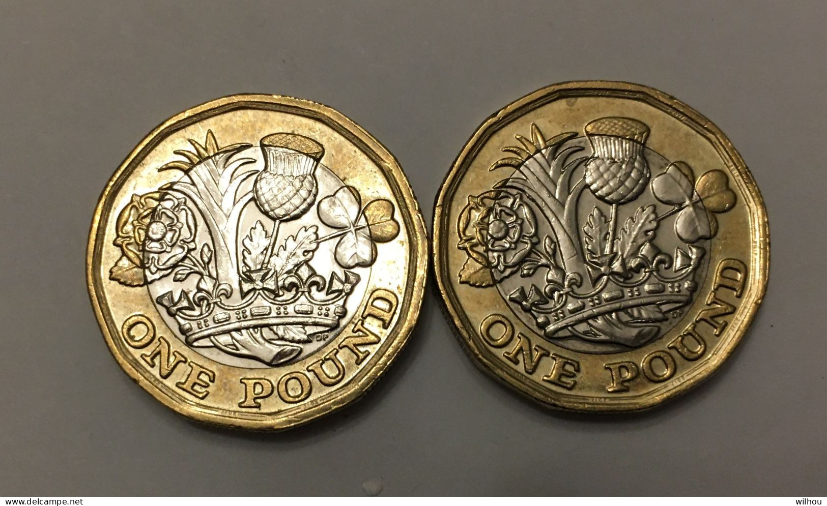 2 Pièces De One Pound Bimetallique Gde BRETAGNE 2017 - 1 Pound