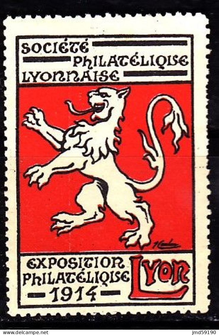 Vignette Neuve NSG - EXPOSITION PHILATELIQUE LYON 1914 - Expositions Philatéliques