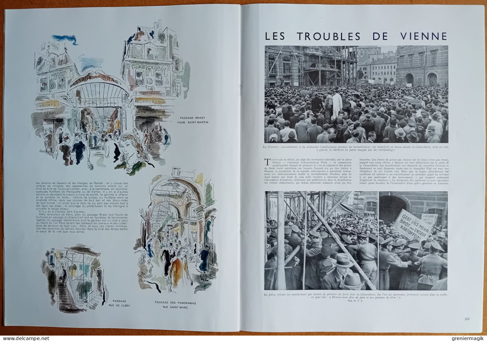 France Illustration N°86 24/05/1947 Félix Eboué/Indochine échec du viet-minh/Les passages parisiens/Foire de Paris