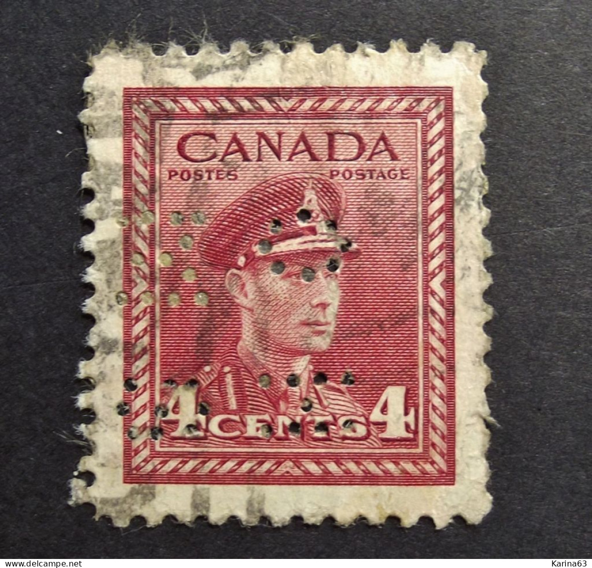 Canada  Perfins -  O H M S -   Obl. - Perforés