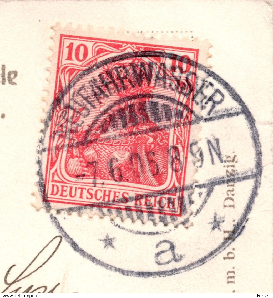 Oliva , Schloss Und Kirche (Gelaufen 1906 , Stempel: Neufahrwasser , Nach Dänemark Verschickt) - Danzig