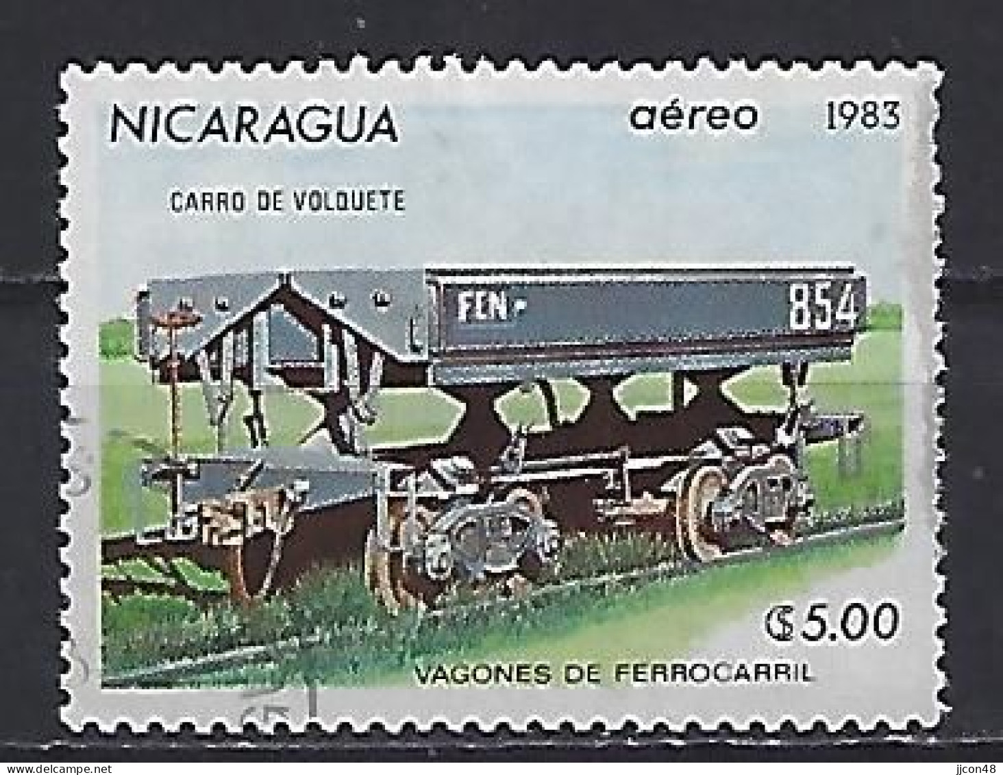 Nicaragua 1983  Railway Wagons (o) Mi.2392 - Nicaragua