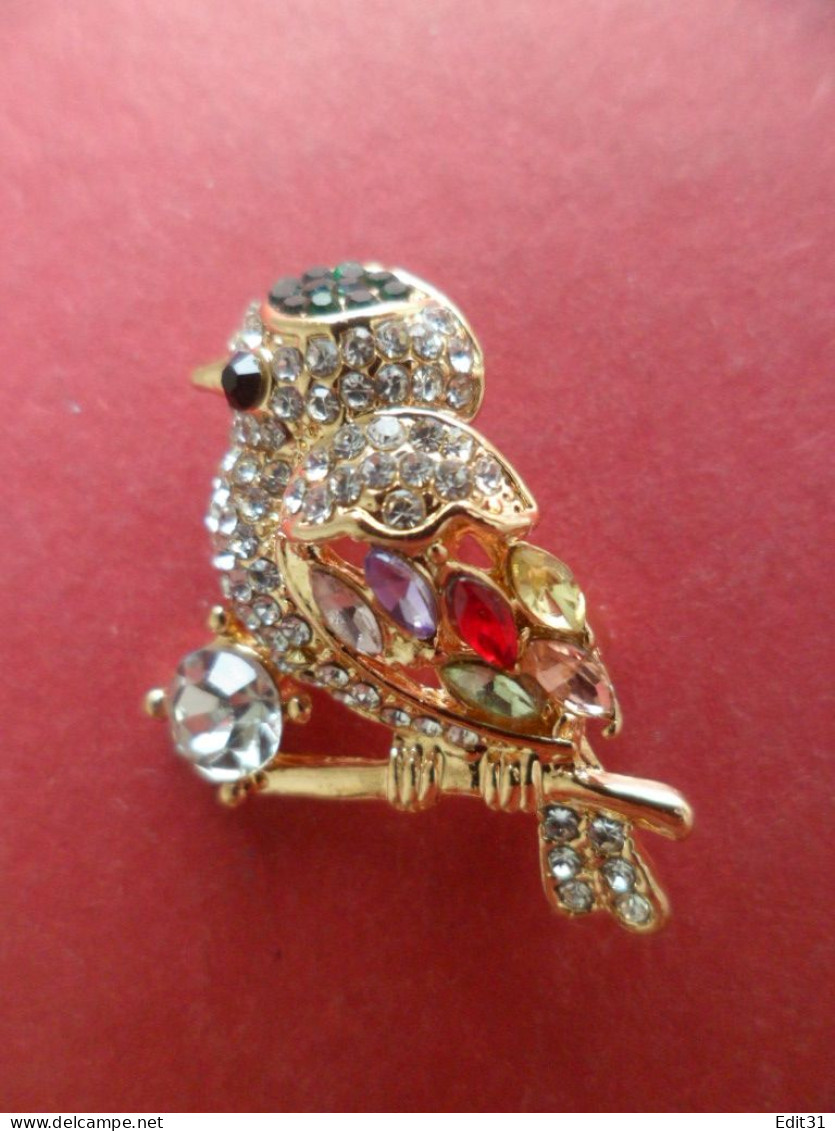 Broche Strass Oiseau Strass - Brochen