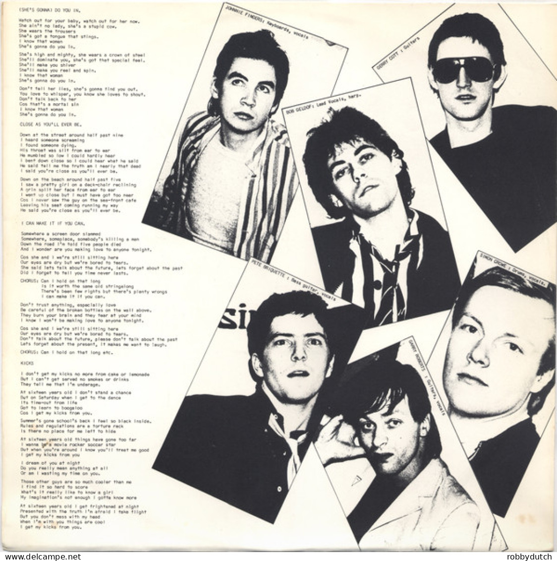 * LP *  THE BOOMTOWN RATS (Ireland 1977 EX) - Punk