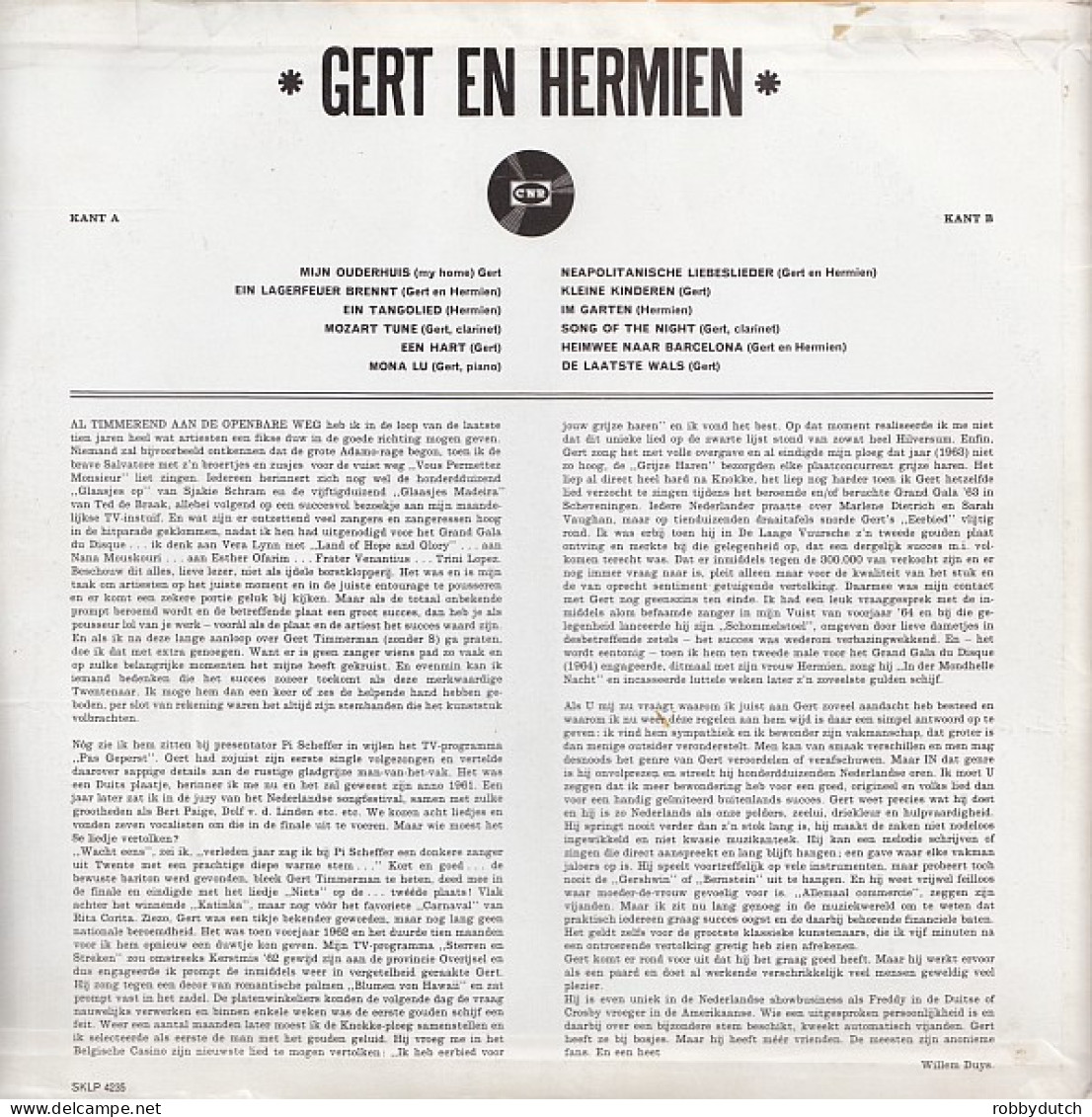 * LP *  GERT EN HERMIEN - KLEINE KINDEREN KLEINE ZORGEN (Holland 1965) - Other - Dutch Music