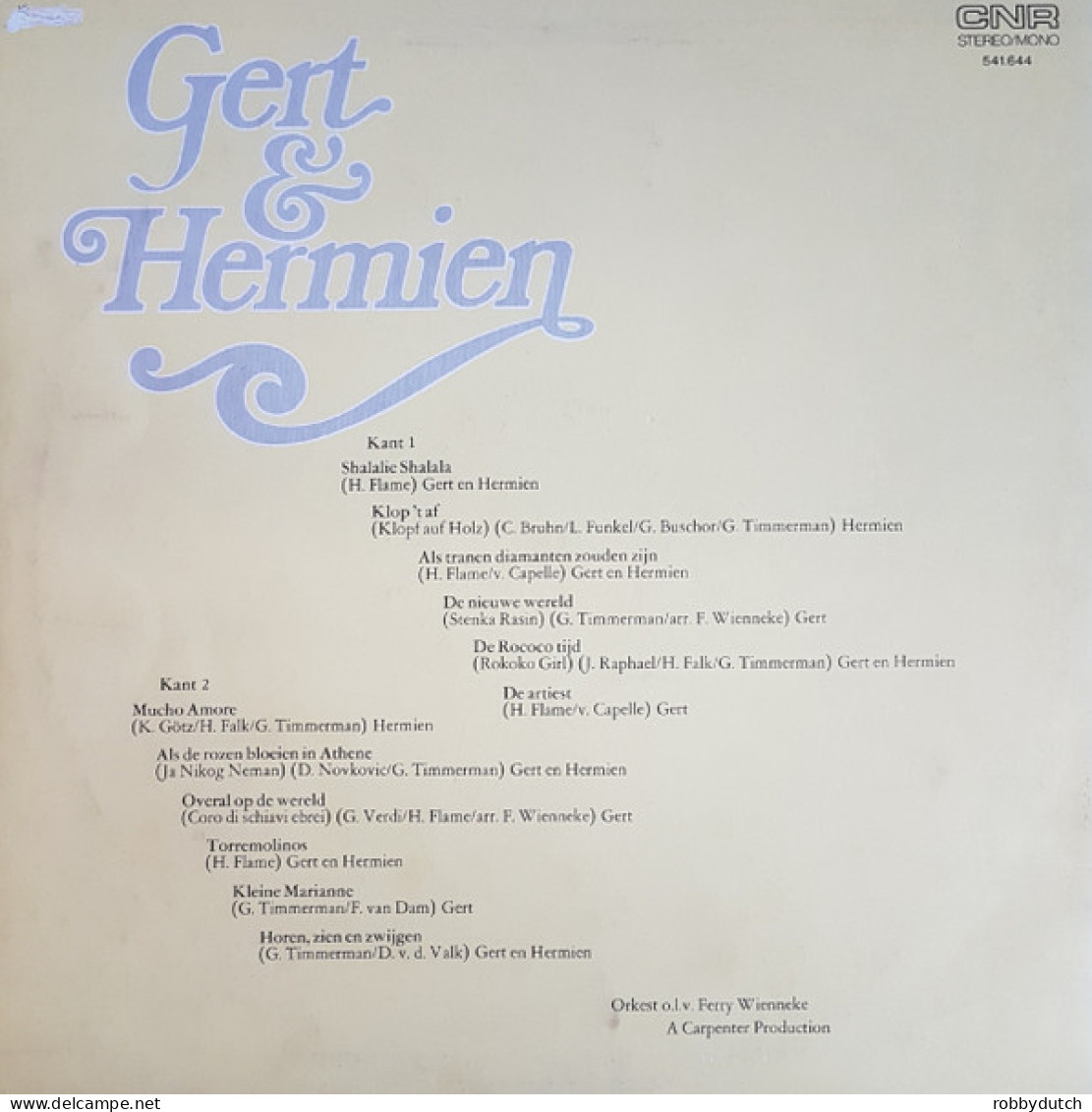 * LP *  GERT EN HERMIEN - GERT & HERMIEN (Holland 1972) - Autres - Musique Néerlandaise