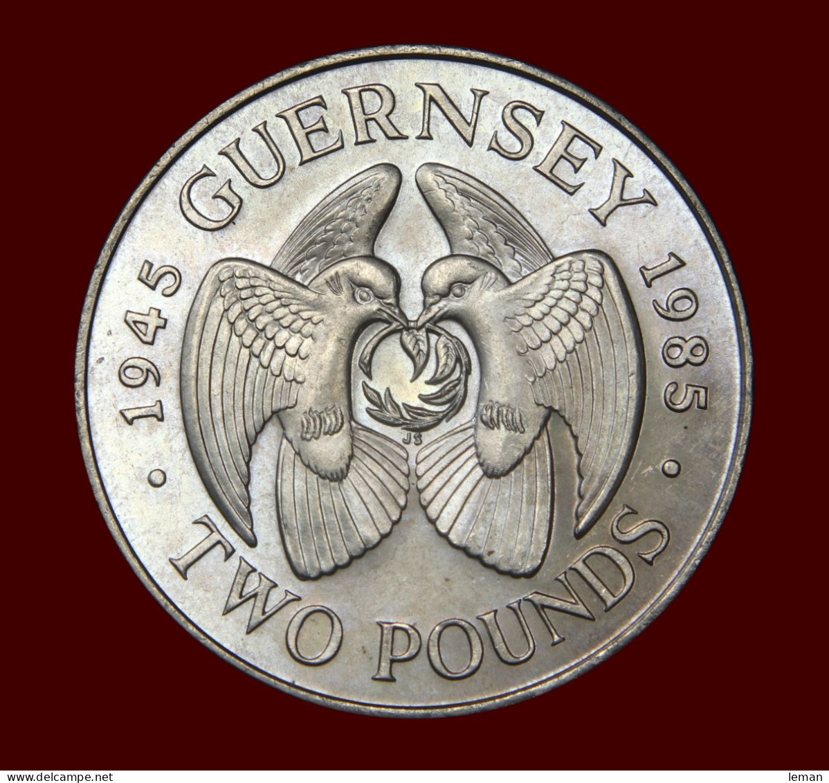 Guernsey Two Pounds 1985 Virtually UNC £2 - Kanaaleilanden