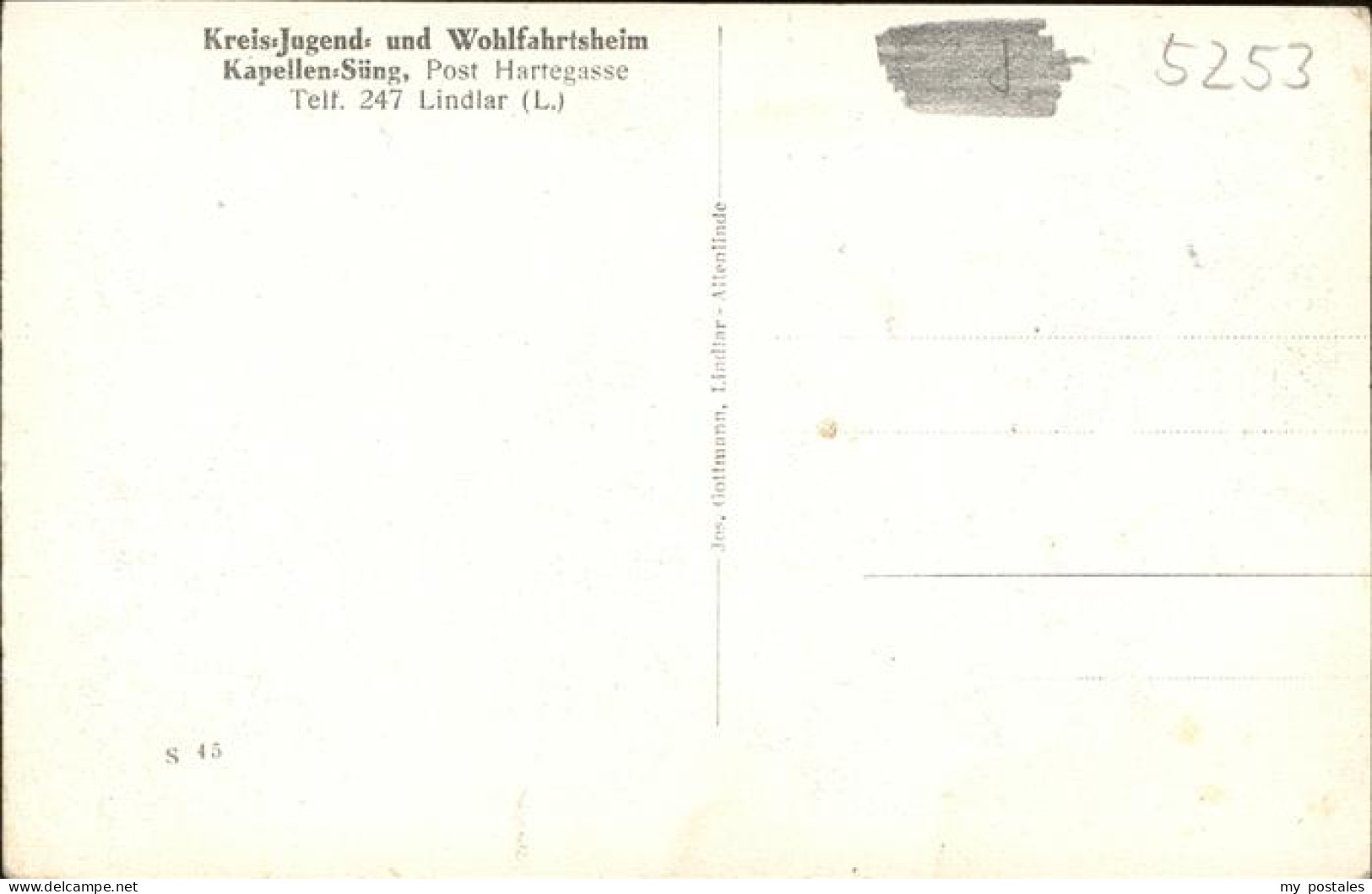 41306126 Lindlar Kreis Jugend Und Wohlfahrtsheim Kapellen Sueng Lindlar - Lindlar