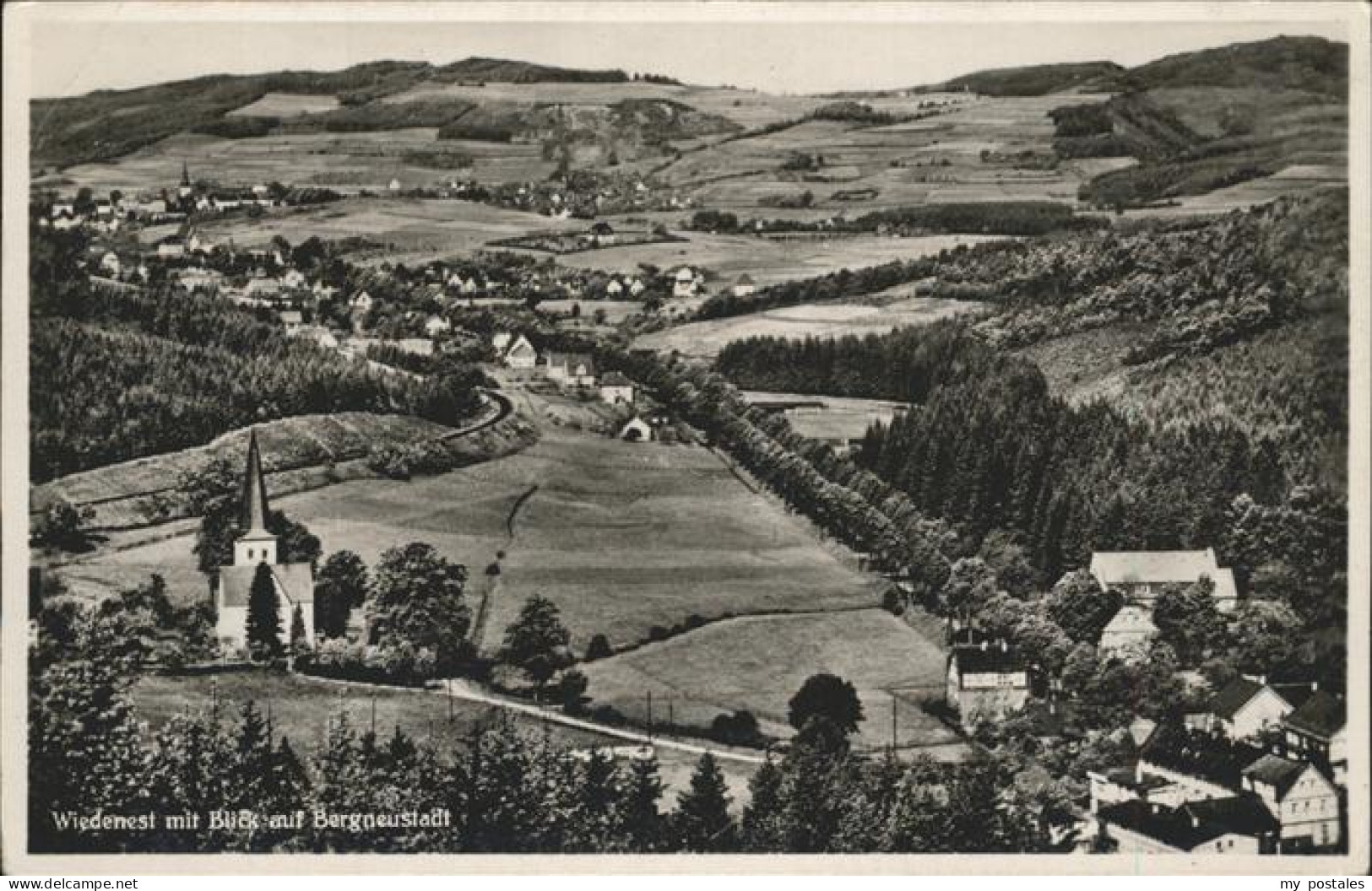 41305984 Bergneustadt Wiedenest Mit Blick Auf Bergneustadt Bergneustadt - Bergneustadt