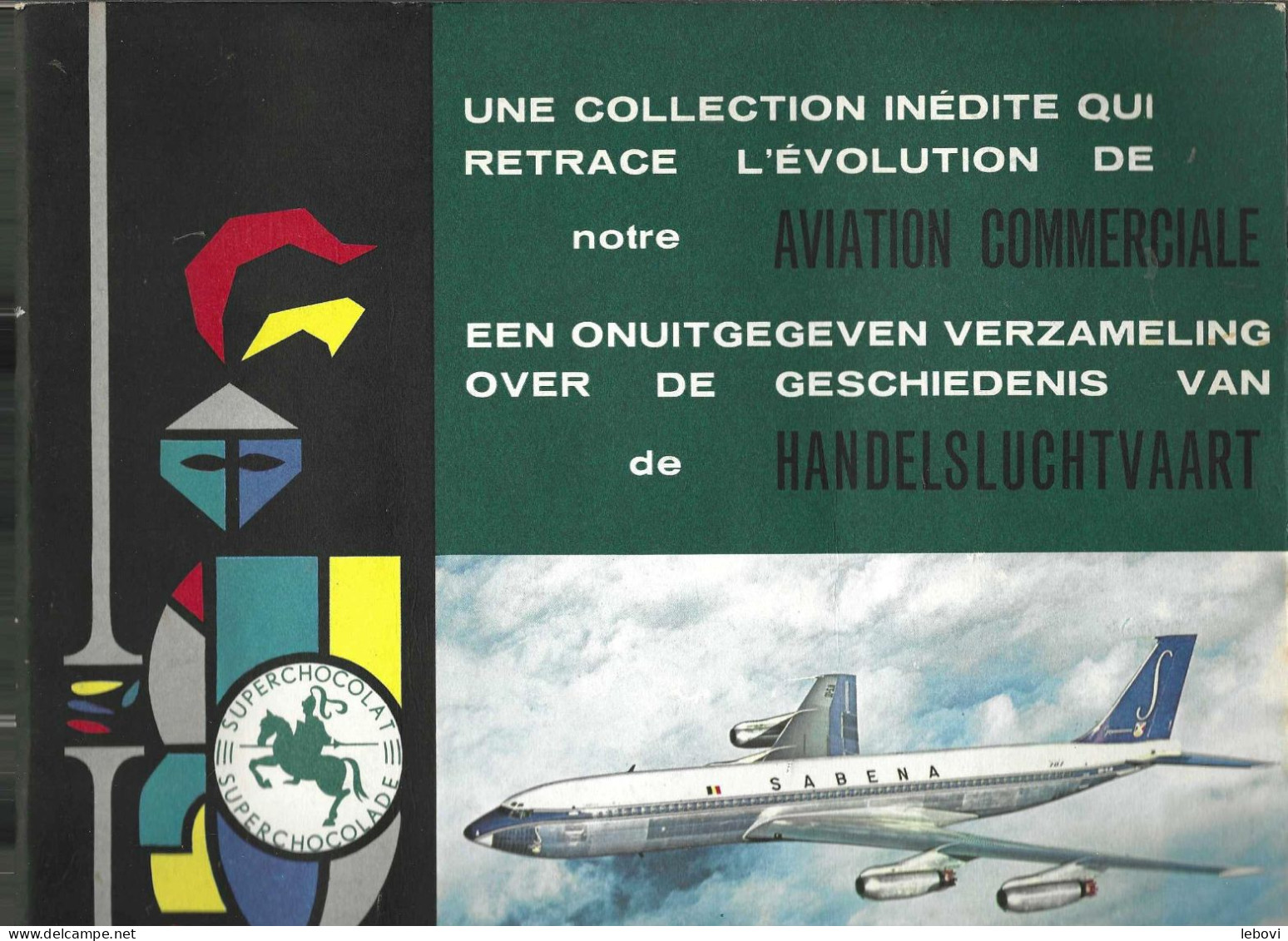 (Jacques) «  L’évolution De L’aviation Commerciale (SABENA) » Album Complet - Jacques