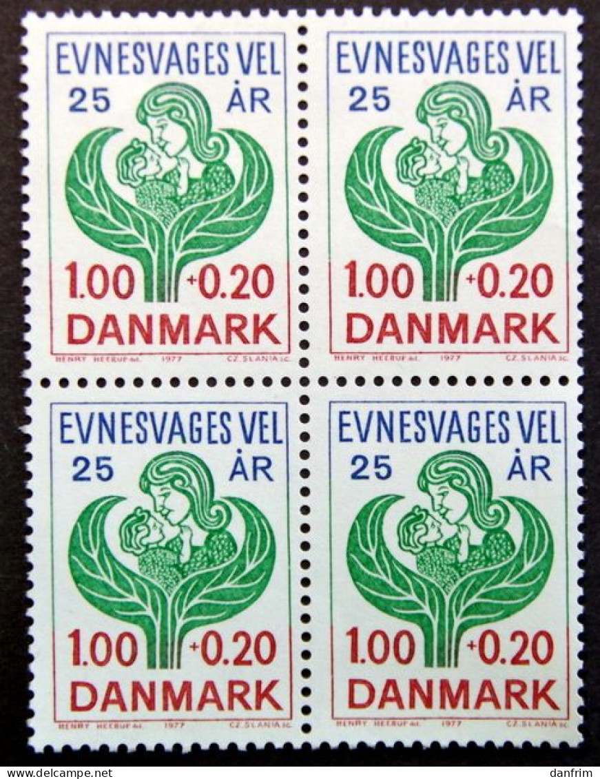 Denmark 1977   National Association For The Mentally Handicapped,  MiNr.638  MNH (**) Cz.Slania  ( Lot  H 2792) - Ongebruikt