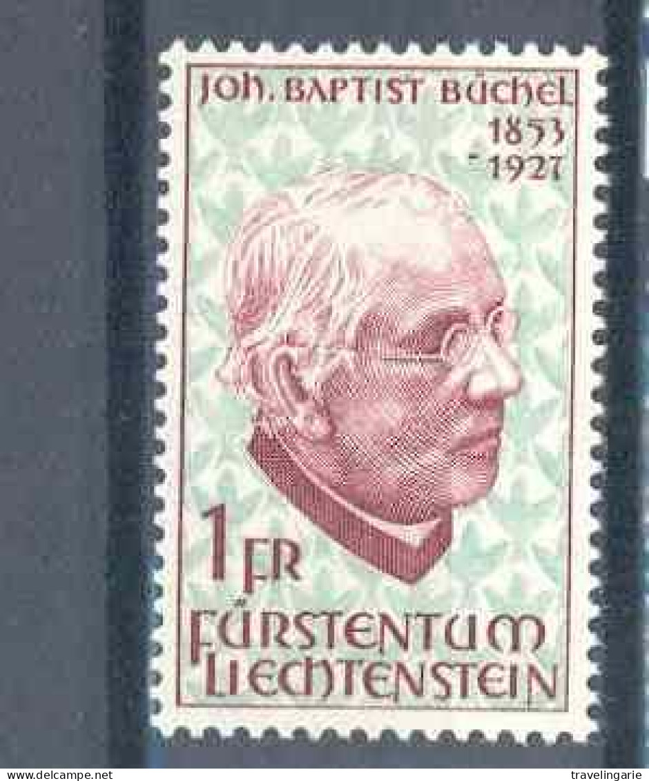 Liechtenstein 1967 Johann-Baptist Büchel Poet/priest MNH ** - Cristianismo