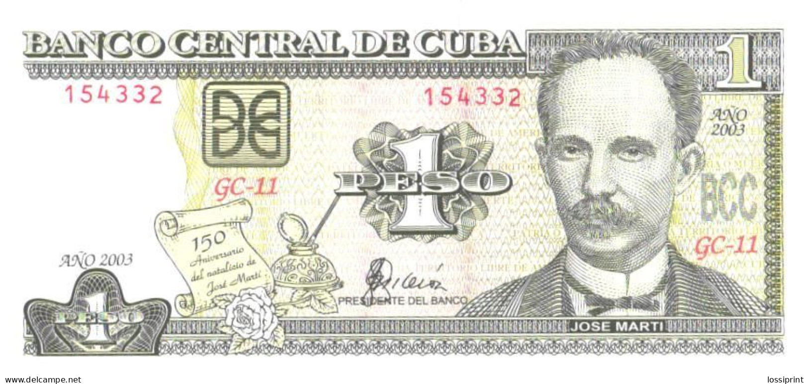 1 Peso 2003, UNC - Kuba