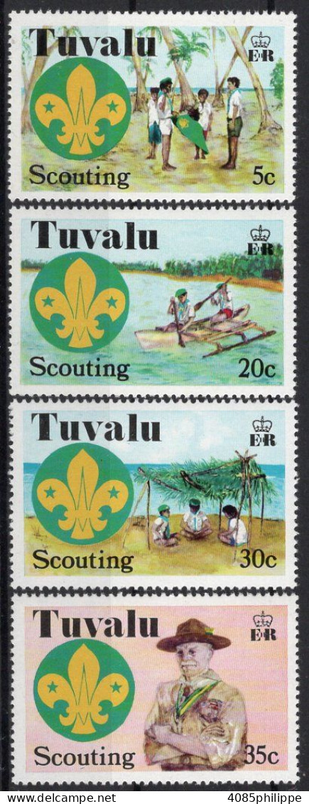 TUVALU Timbres-Poste N°51** à 54** Neufs Sans Charnières TB Cote : 6€00 - Tuvalu