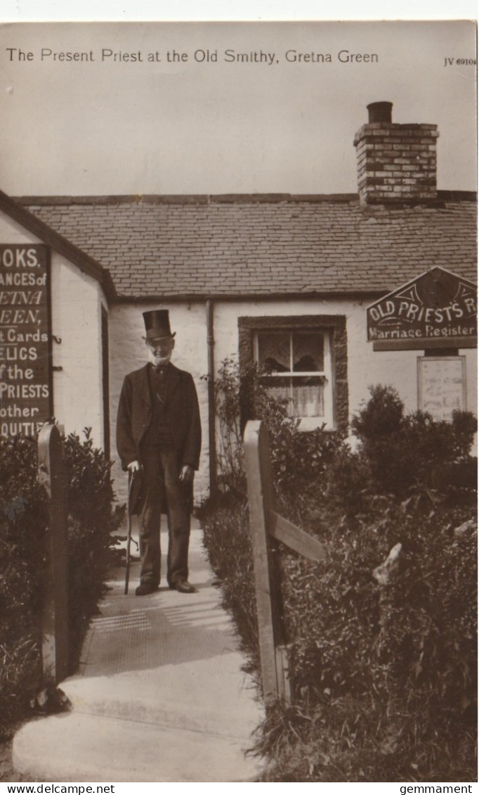 GRETNA -THE PRESENT PRIEST AT THE OLD SMITHY - Dumfriesshire