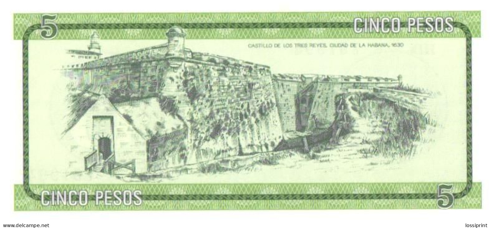 5 Pesos, Letter B, Seria HD, UNC - Cuba