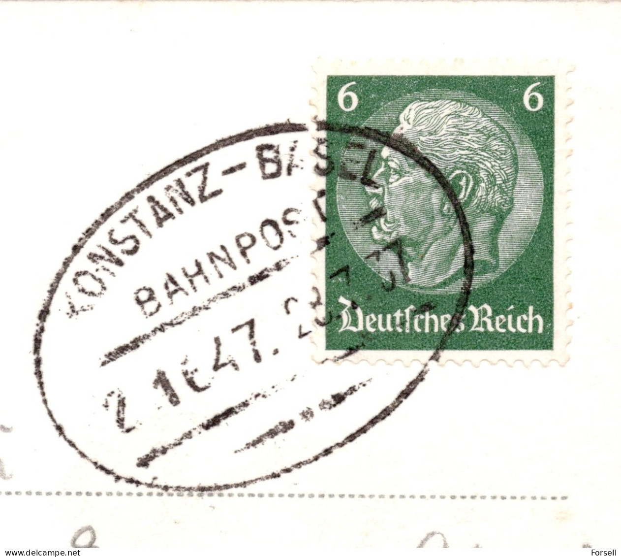 Feldberg , Zastler Hütte (Bahnpost Stempel: Konstanz-Basel 1937) - Feldberg