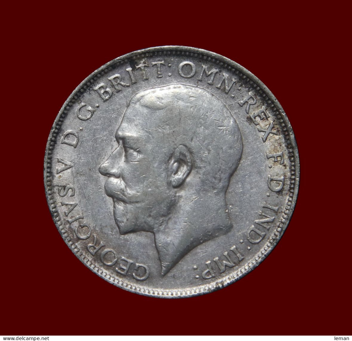 Great Britain George V 1919 Florin Good VF British Two Shillings - Sonstige & Ohne Zuordnung