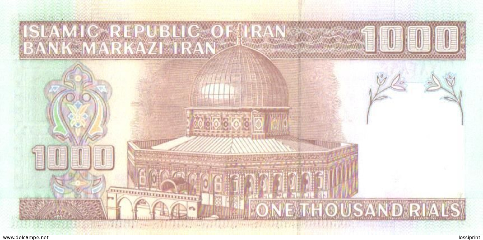 1000 Rials, UNC - Iran