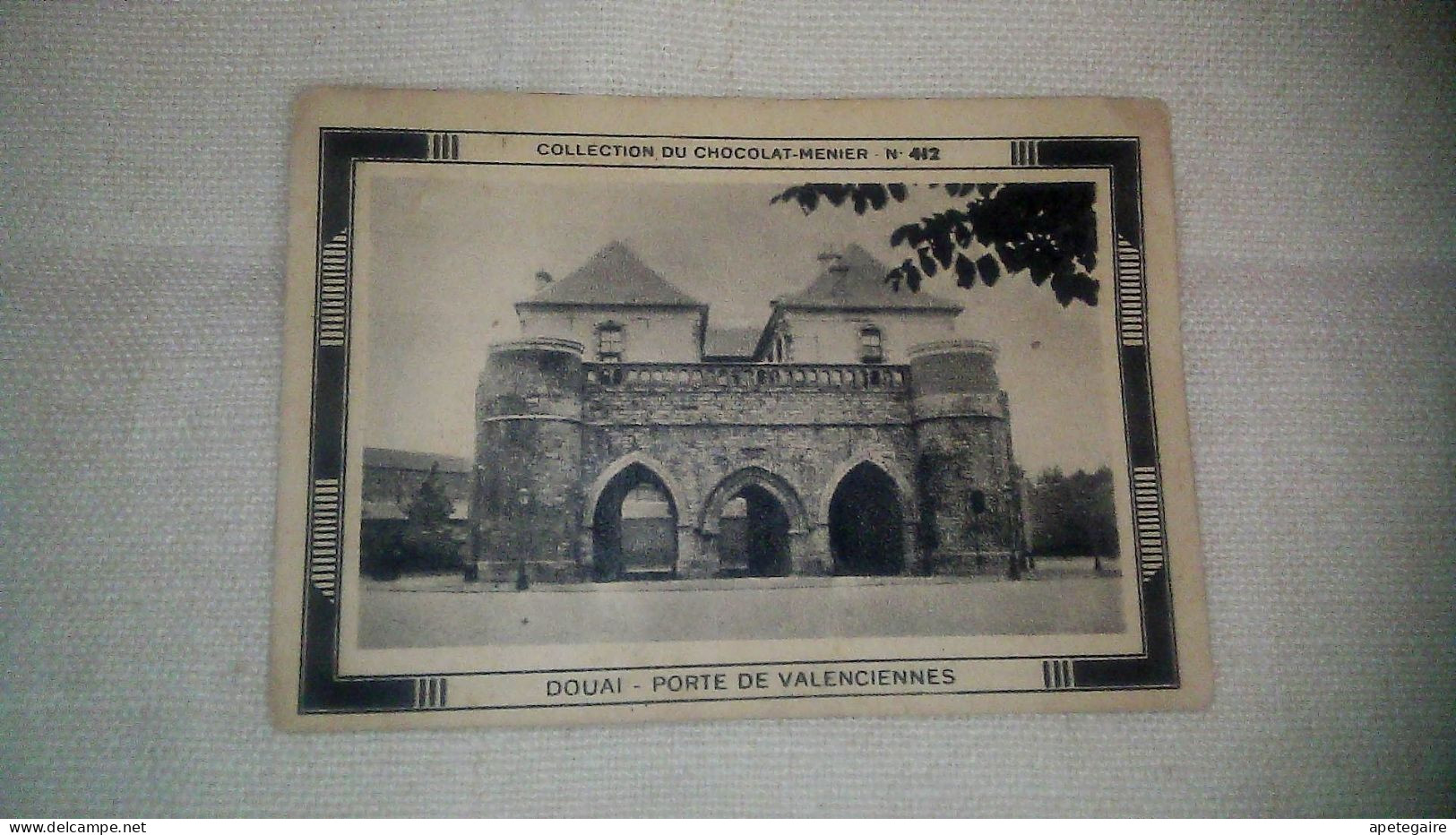 Vignette  Image Chocolat Menier Douai Porte De Valenciennes  N° 412 - Menier