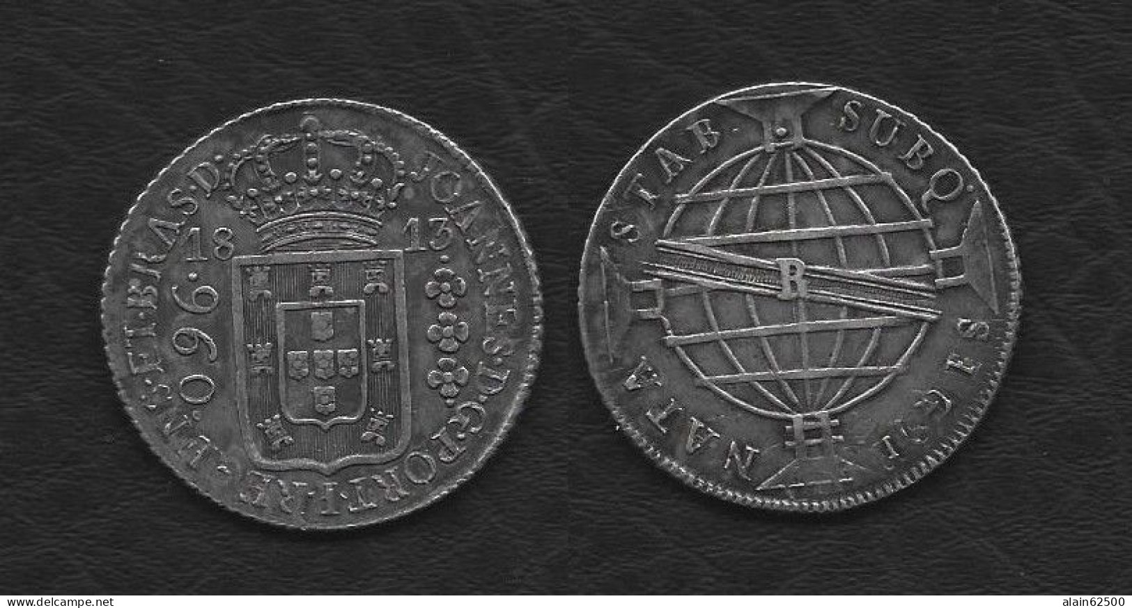 BRESIL . JEAN VI .  960 REIS 1813 . RIO DE JANEIRO - Brésil