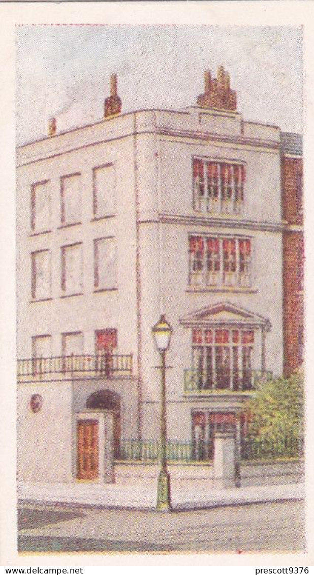 5 Wellington House Academy, Hampstead Rd, London  - Historic Places From Dickens Classics - RJ Hill Cigarette Card - - Phillips / BDV