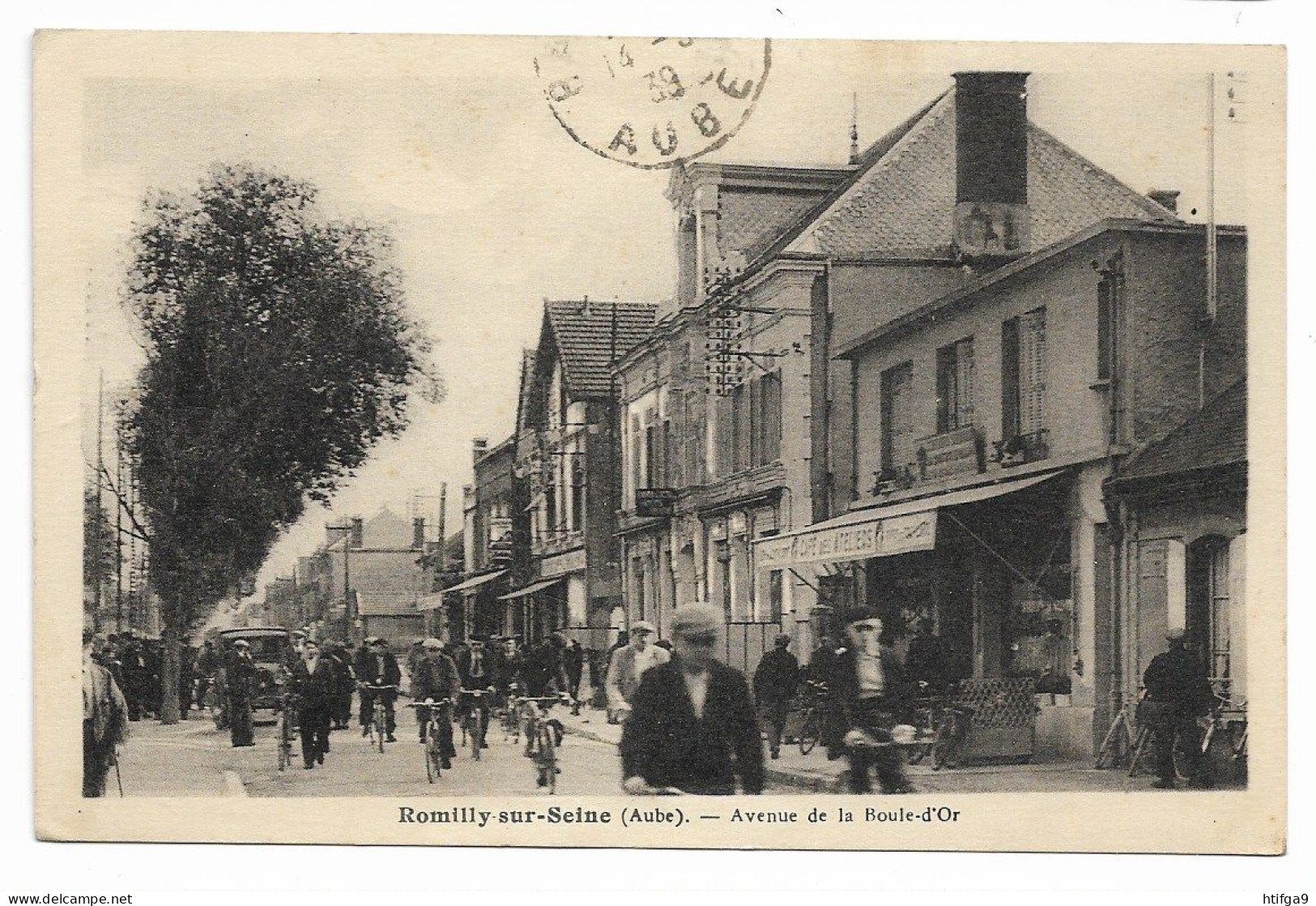 ROMILLY 1939 La BOULE D'Or Café Des Ateliers AUBE Près Troyes Sainte Savine Vendeuvre Arcis Brienne Nogent Bar Sur Seine - Arcis Sur Aube