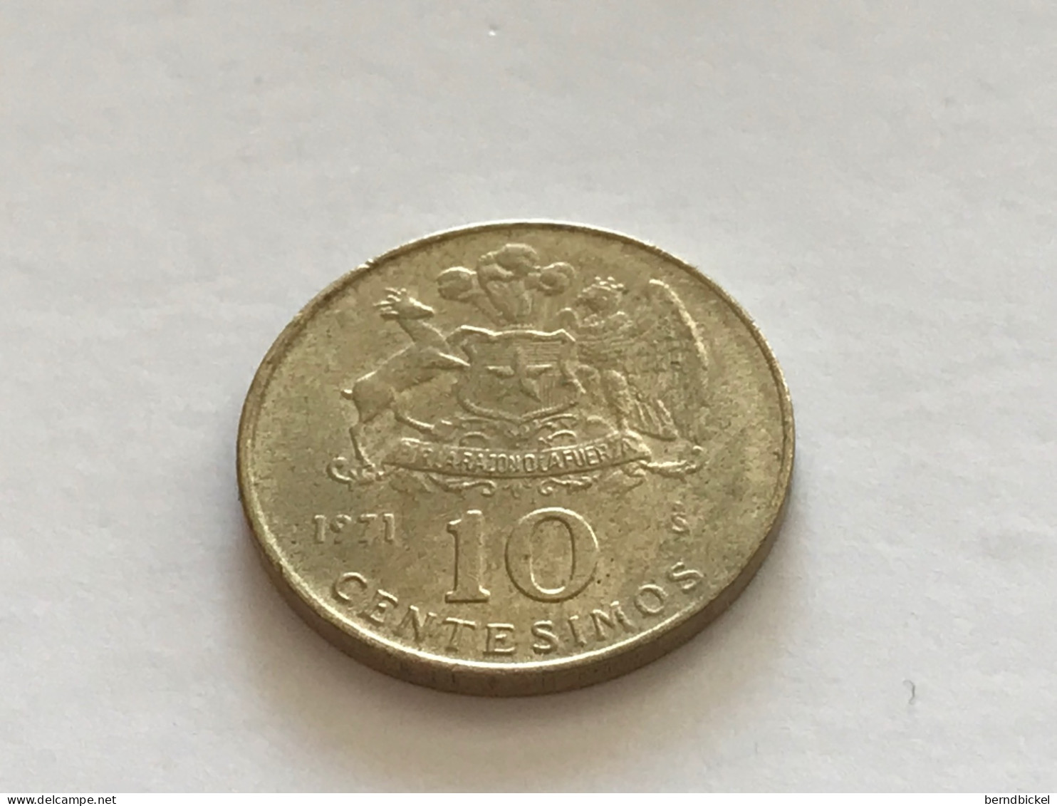 Münze Münzen Umlaufmünze Chile 10 Centissimos 1971 - Chile