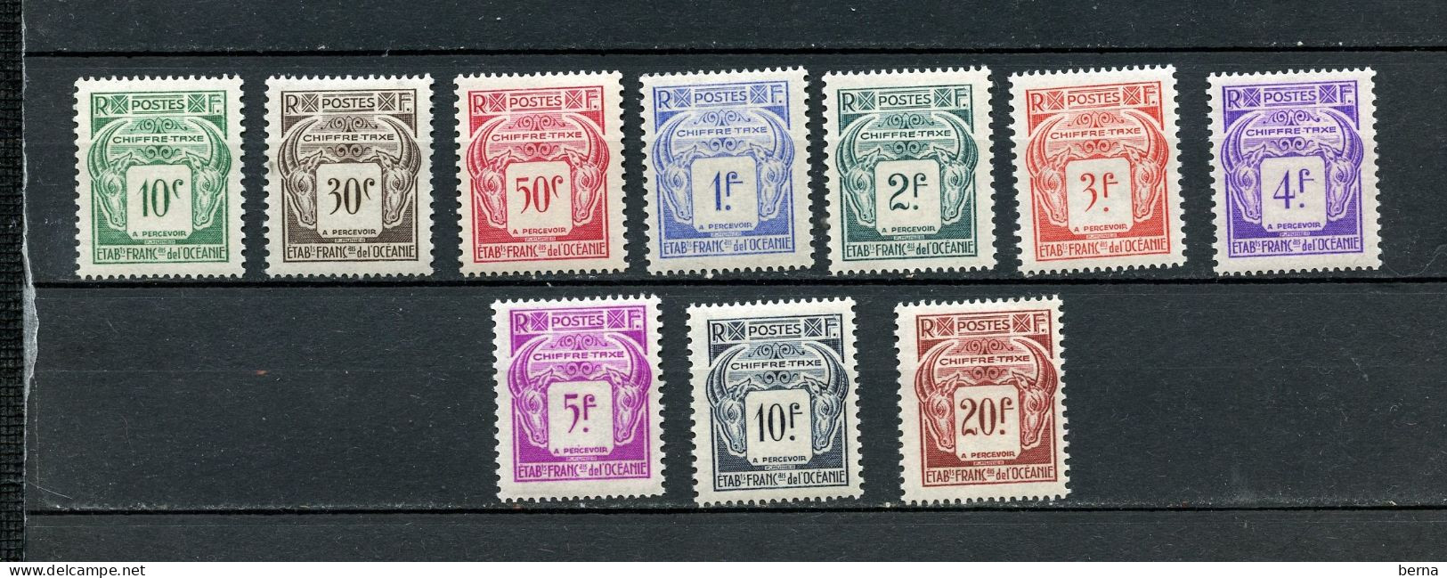 OCEANIE  TAXE 18/27 LUXE NEUF SANS CHARNIERE - Timbres-taxe