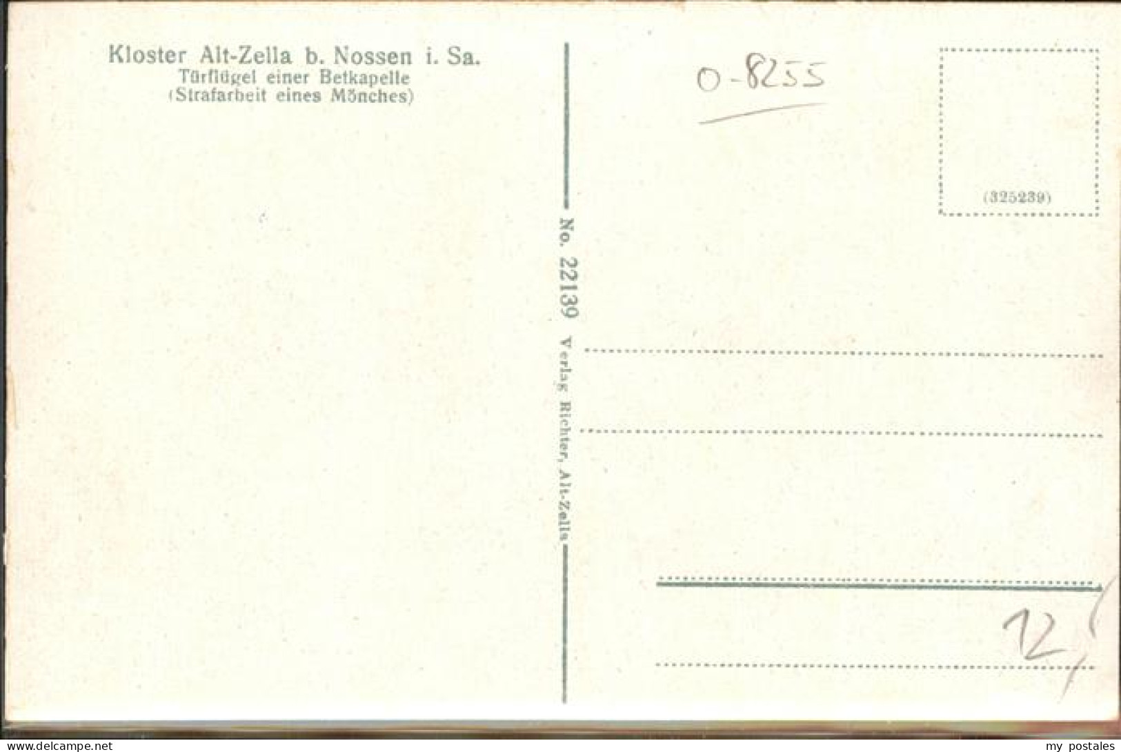 41302264 Nossen Kloster Altzella Tuerfluegel Einer Betkapelle Nossen - Nossen