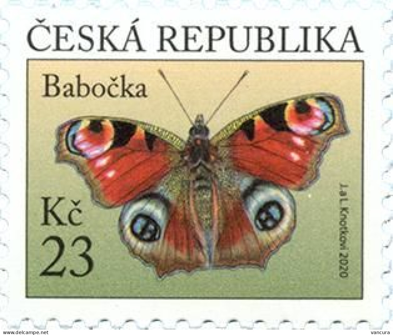 ** 1093/4 1103 1110 1236 Czech Republic Blue Butterfly Clouded Yellow Butterfly Peacock Orange Tip 2020/173 - Neufs