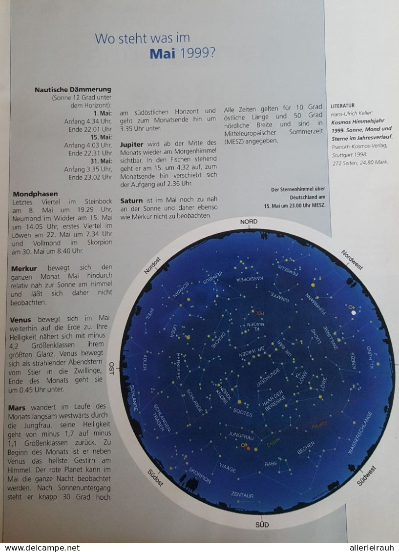 Natur & Kosmos/ Mai 1999 - Sonstige & Ohne Zuordnung