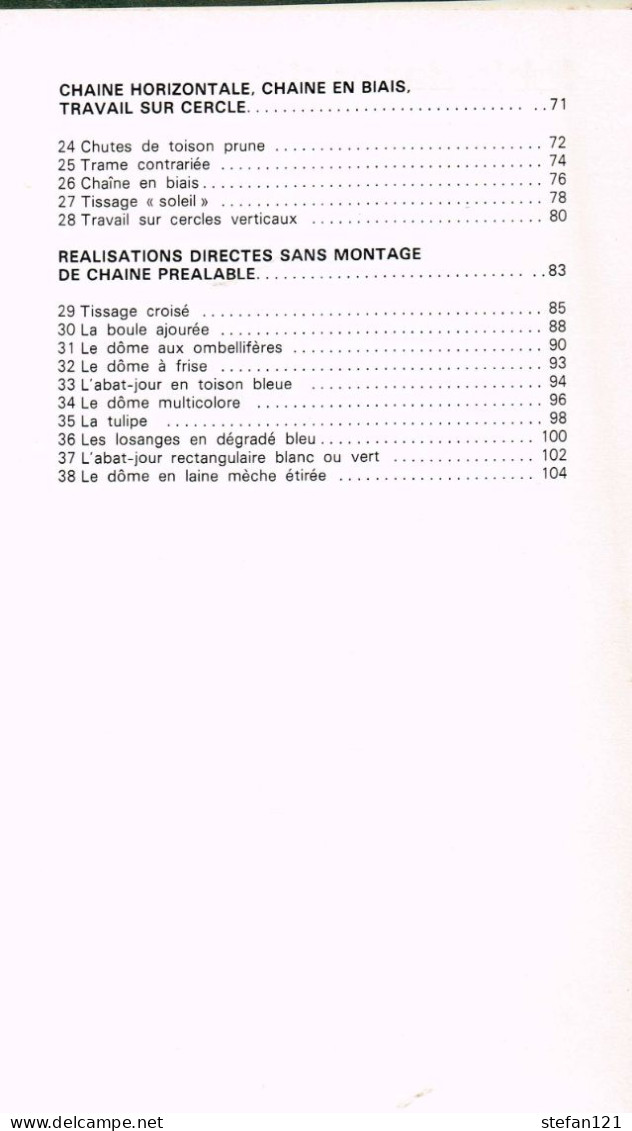 Abat-Jour Tissés -  Laine Et Lumière - 1980 - 110 Pages 25 X 19,7 Cm - Décoration Intérieure
