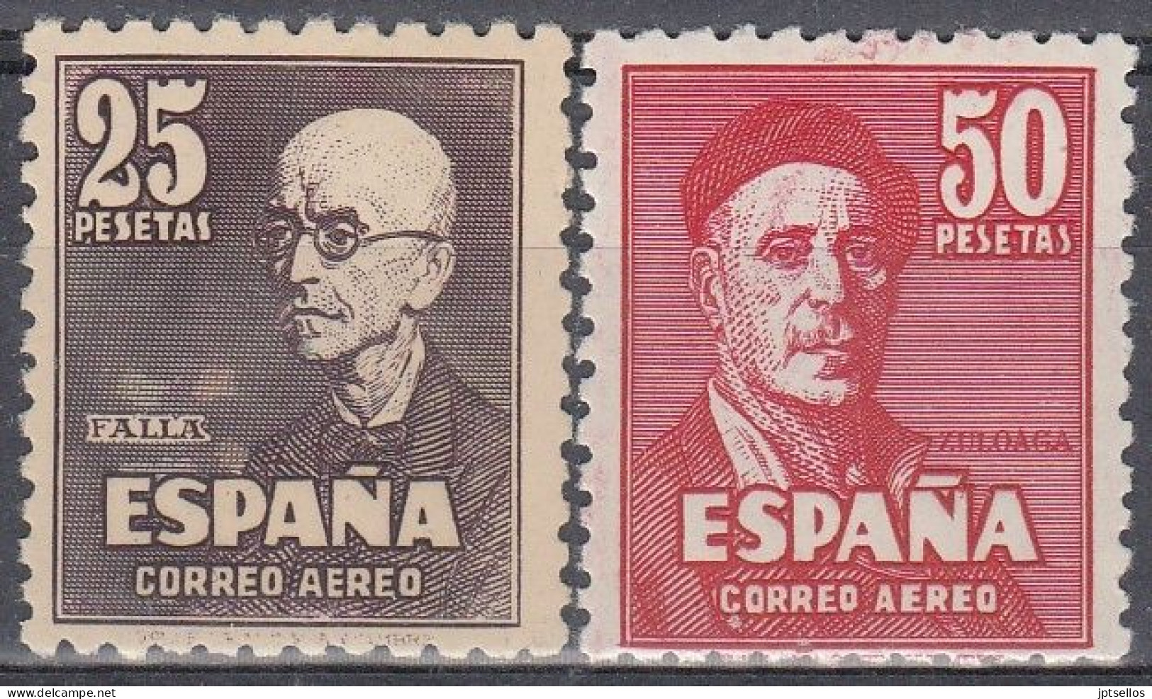 ESPAÑA 1947 Nº 1015/1016 NUEVO, SIN FIJASELLOS - Neufs