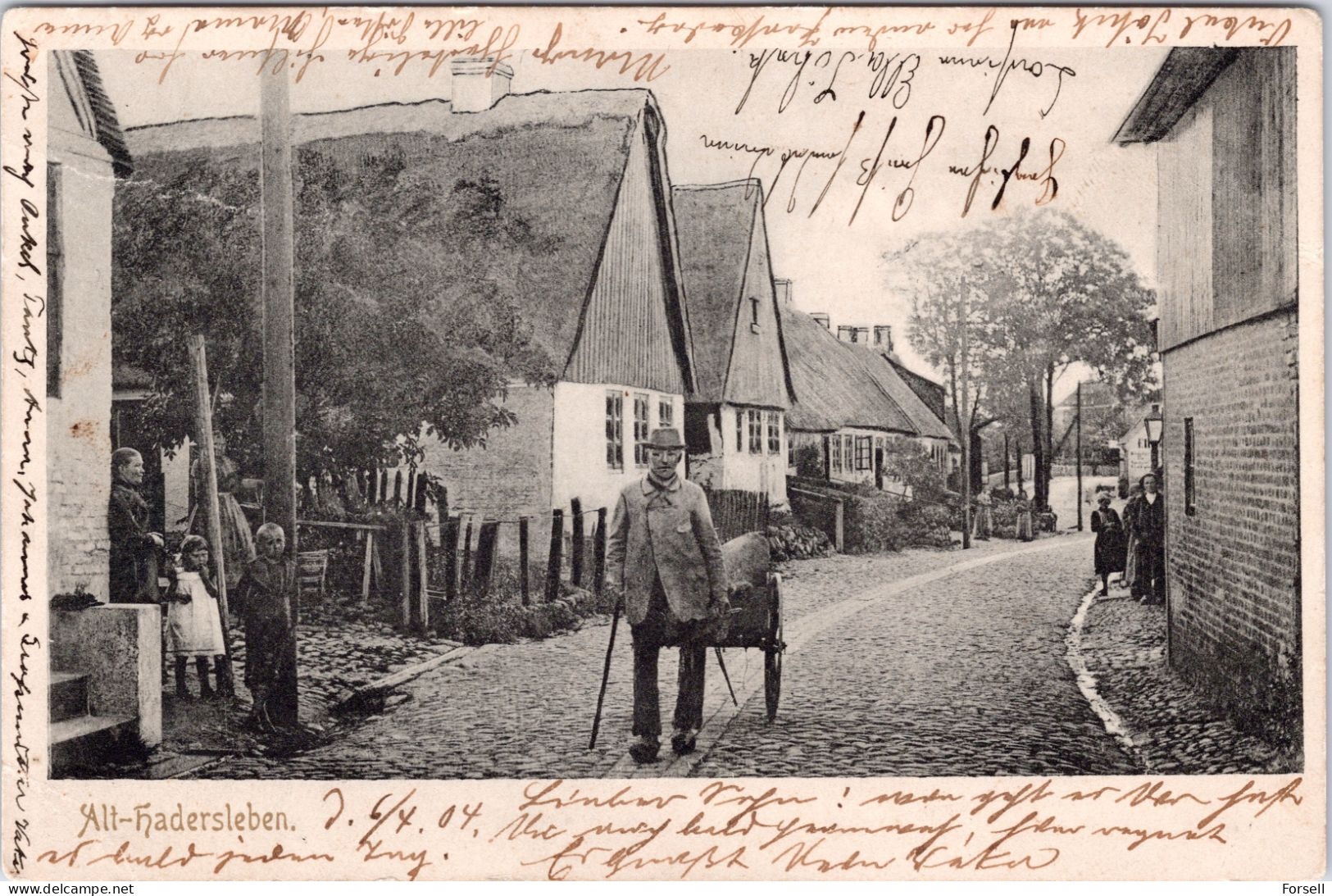 Alt-Hadersleben  (Stempel: Hadersleben 1904, Nordschleswig ) - Danemark