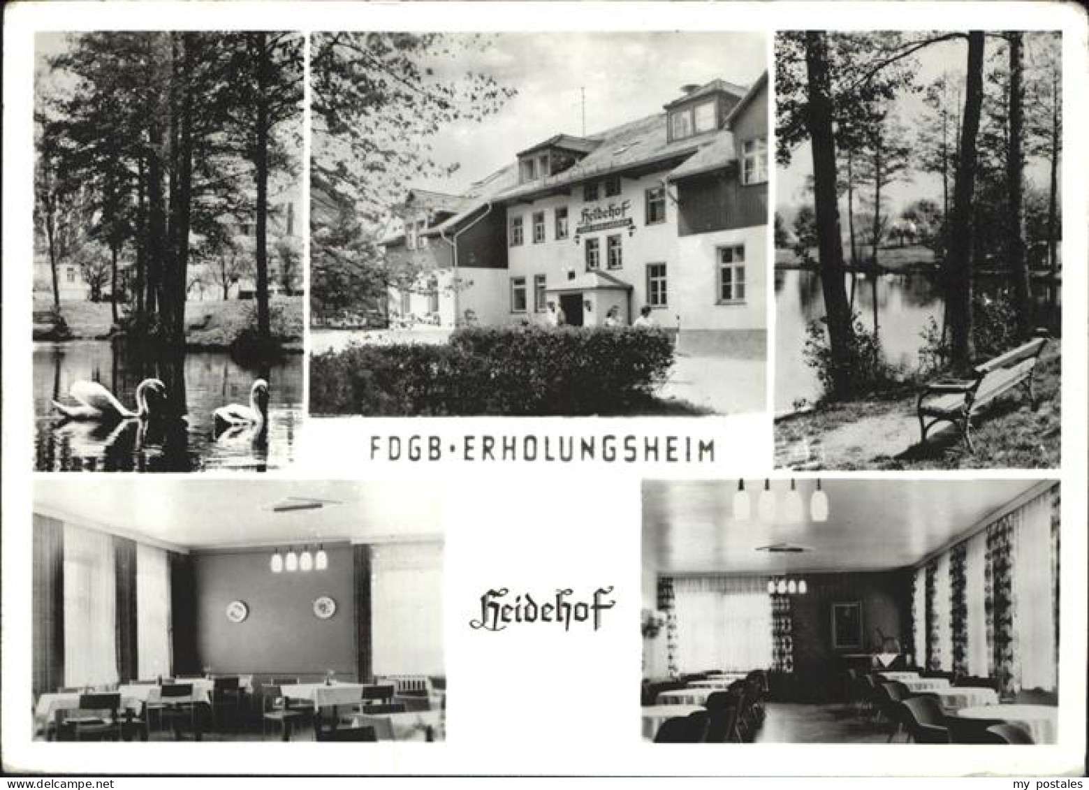 41302148 Weinboehla FDGB Erholungsheim Heidehof Schwanenteich  Weinboehla - Weinboehla