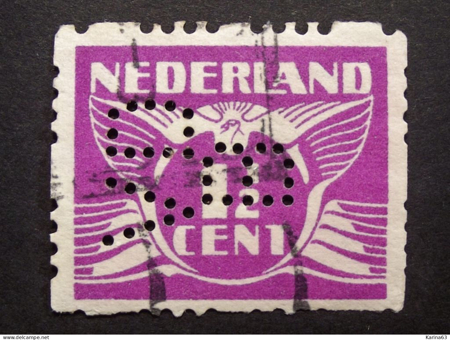 Nederland - Pays-Bas -  Perfin - Lochung - N.V. Van Den Berg & Co's Metaalhandel - Cancelled - RR - Perfins