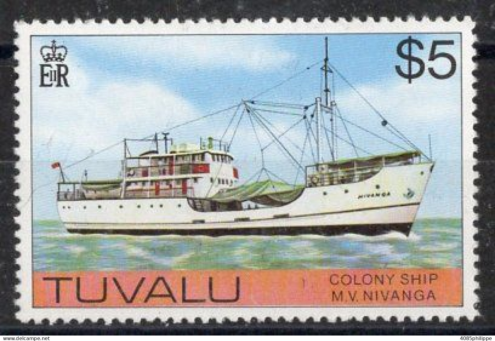 TUVALU Timbre-Poste N°50** Neuf Sans Charnières TB Cote : 20€00 - Tuvalu