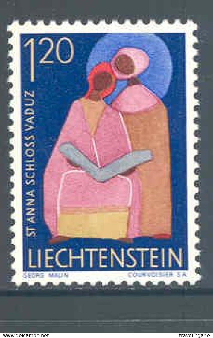 Liechtenstein 1967-71 Saint Anne (Vaduz Castle)   ** MNH - Cristianismo