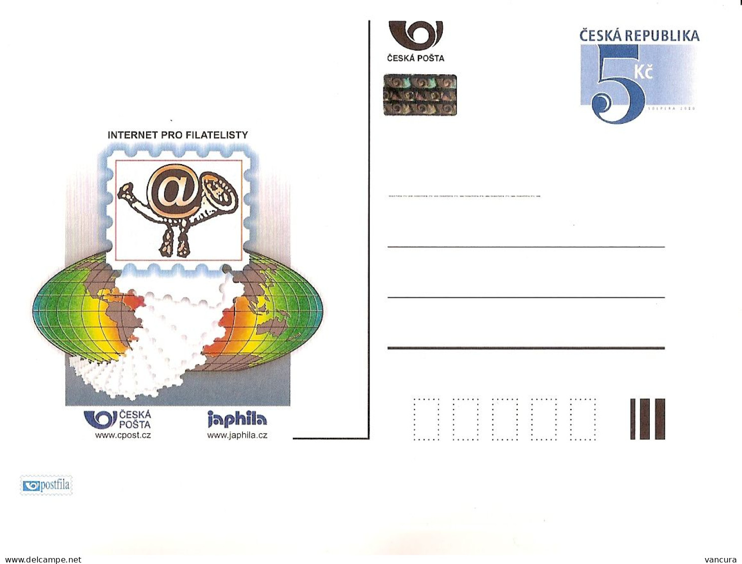 CDV A 60 Czech Republic Japhila - Internet For Philatelists 2000 - Informatique