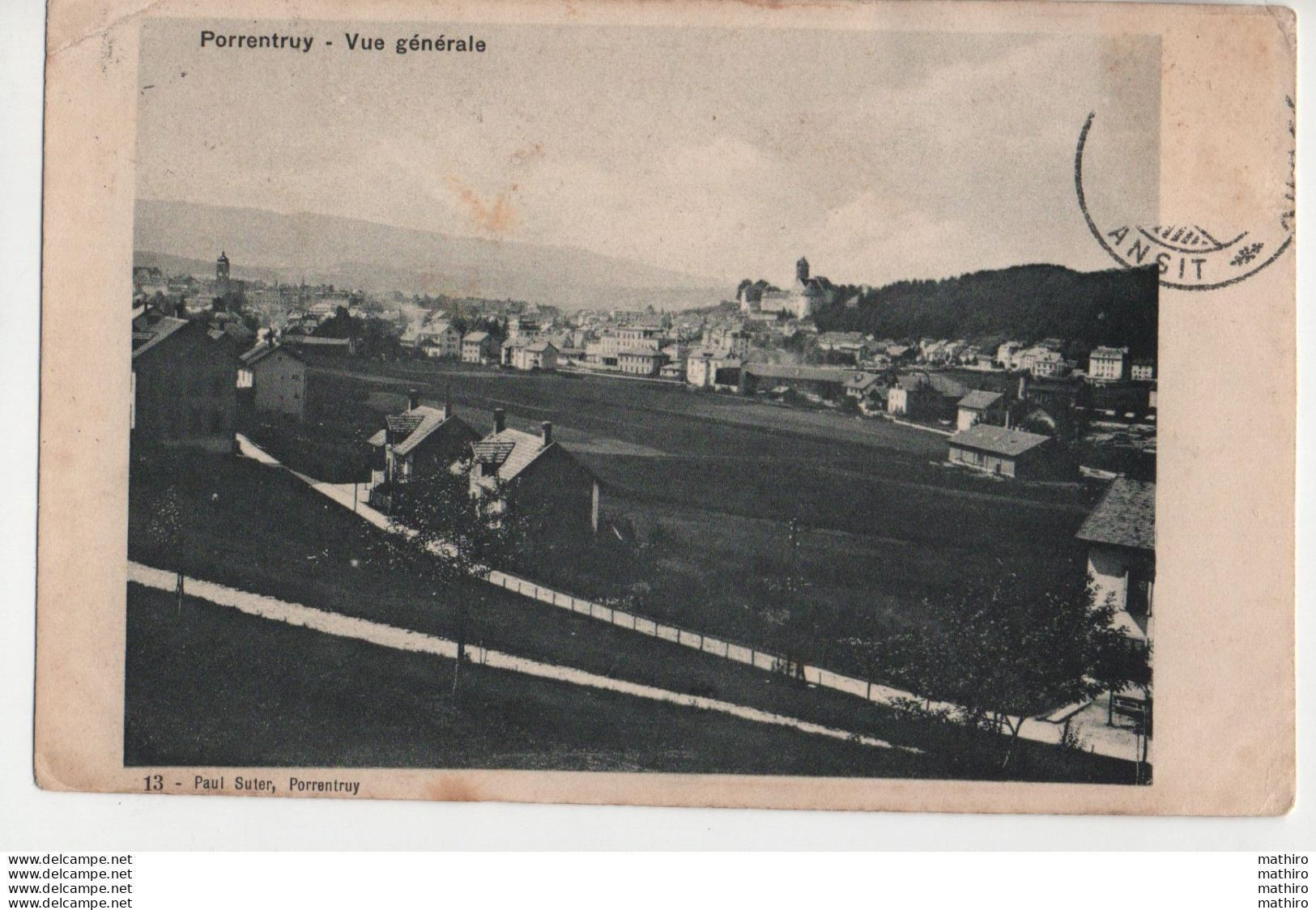 PORRENTRUY -  4 Cartes , Le Château , Vue Générale , Place De La Gare - Porrentruy